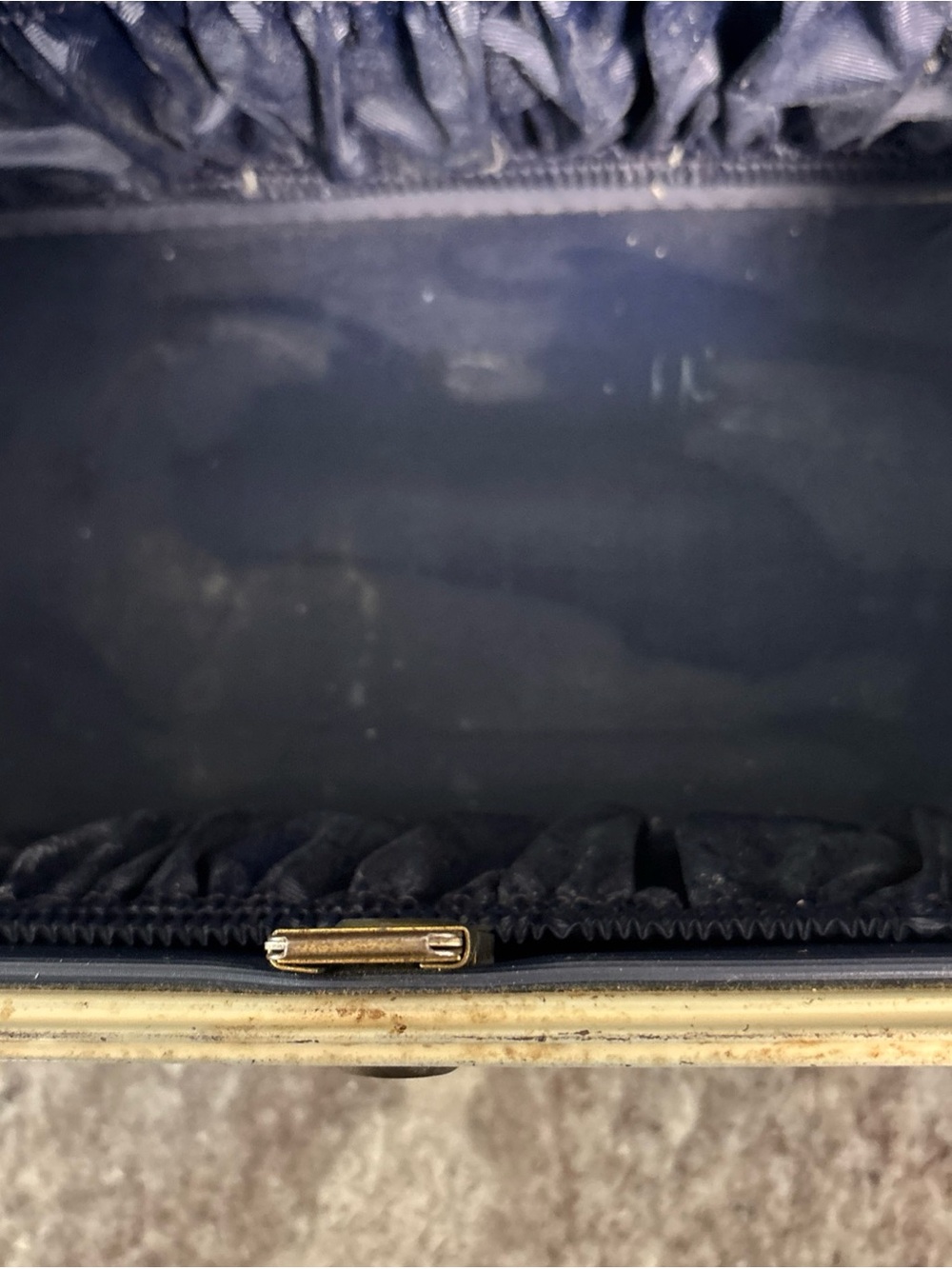 VINTAGE 1950s SAMSONITE Swatter Bros Admiral Blue Makeup Train Cosmetic Case - Picture 12 of 12